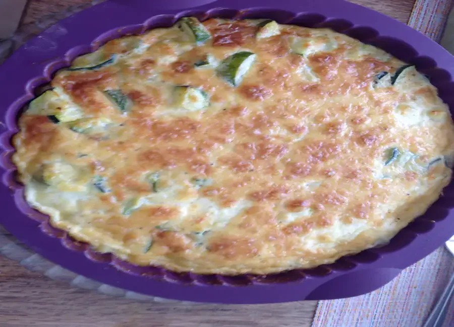 Quiche sans pate courgettes mozzarella