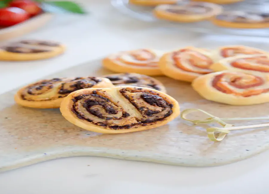 Petits palmiers feuilletés apéro bien gonflés