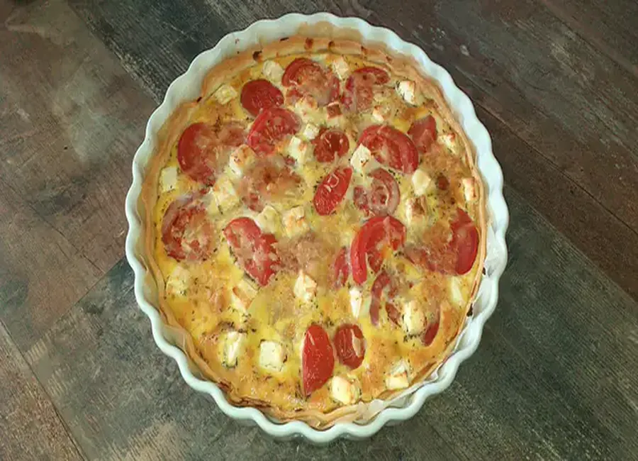 Tarte provençale à la tomate et au chèvre