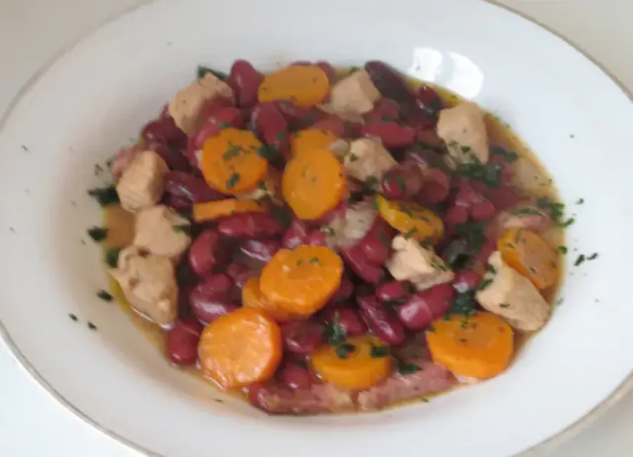 Mignons de porc aux haricots rouges et à l'ail