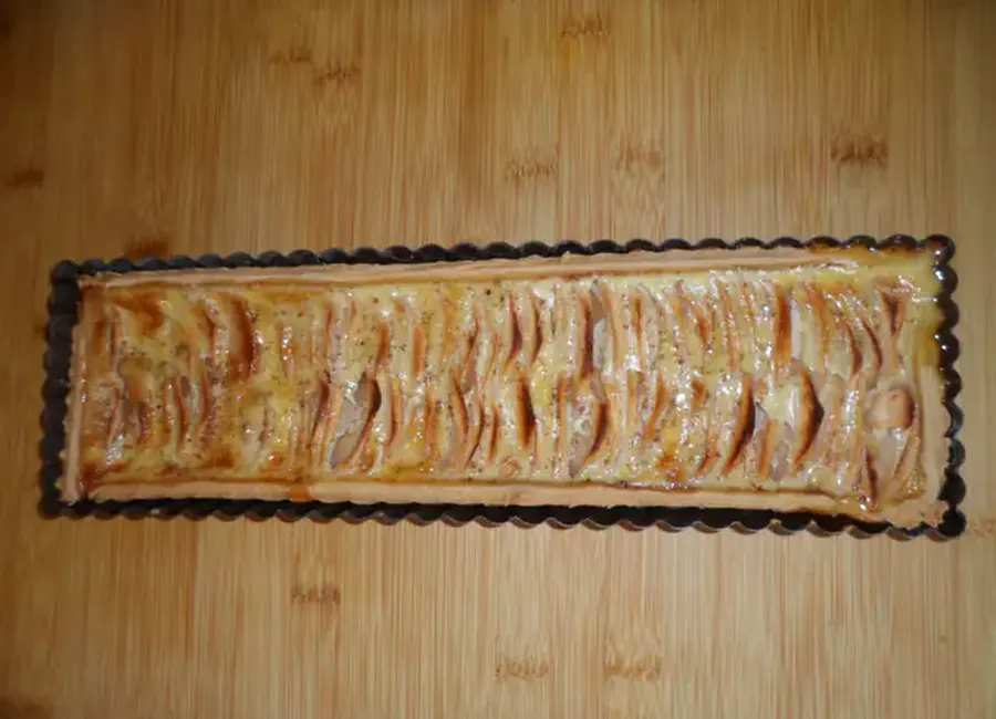 Tarte aux pommes à l'alsacienne/apfelkuche
