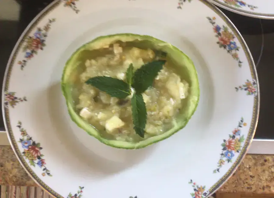 Rondinis farcis aux aubergines, courgettes et feta