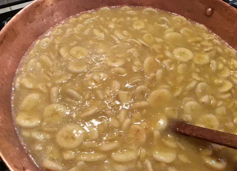 Confiture de bananes à l'orange