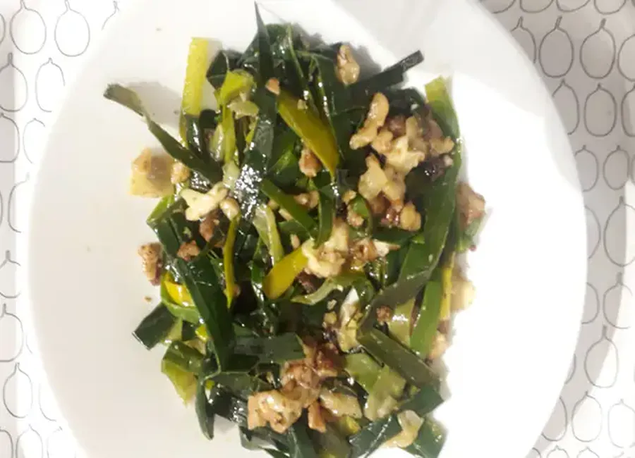 Tagliatelles vertes de poireaux