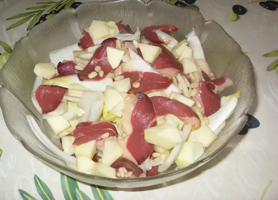 Salade d'endives et magrets de canards