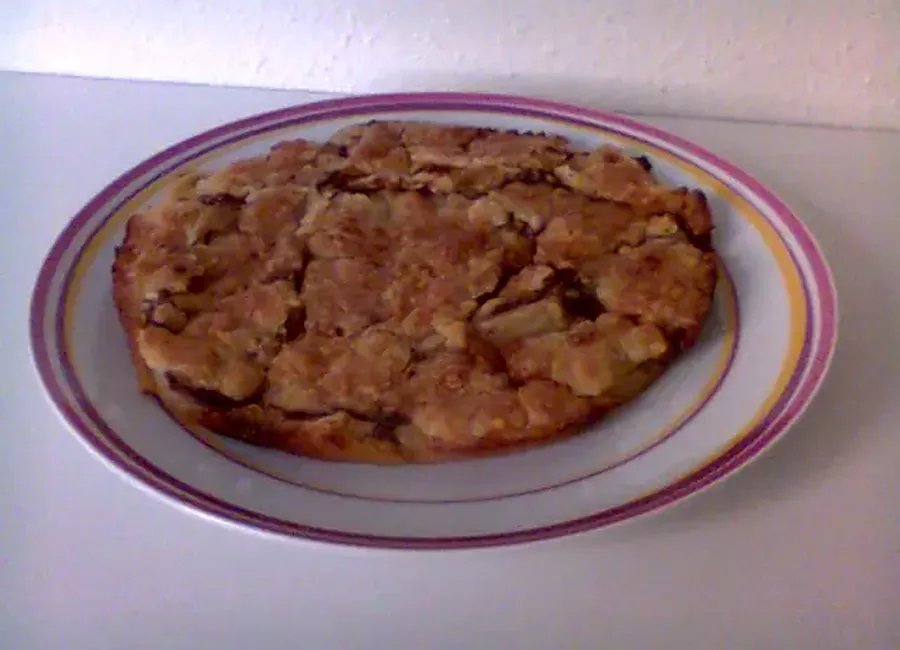 Crumble poires nutella