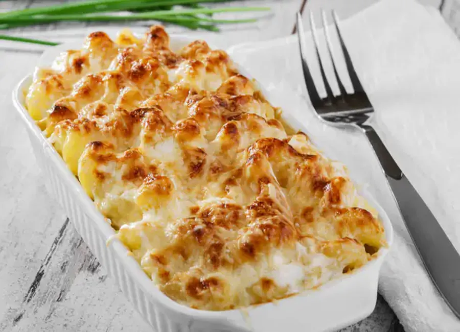 Gratin de pâtes à la fourme d'ambert
