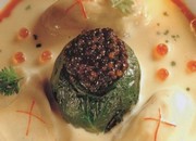 Medley d'huîtres et saint-jacques au caviar