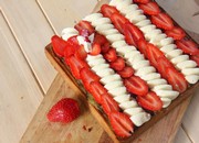 Tarte Amande-rhubarbe-fraise