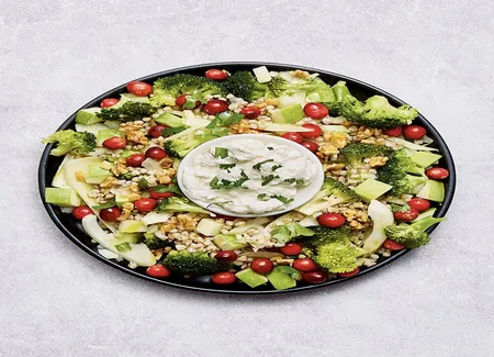Assiette croquante au sarrasin et chèvre
