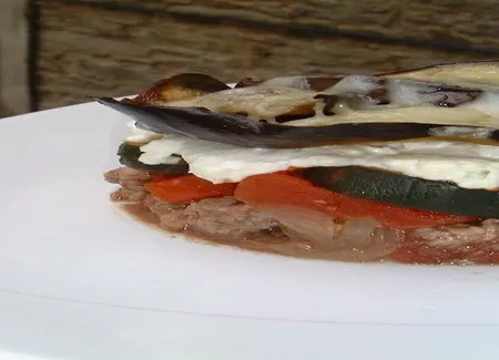 Aubergines au chèvre façon moussaka