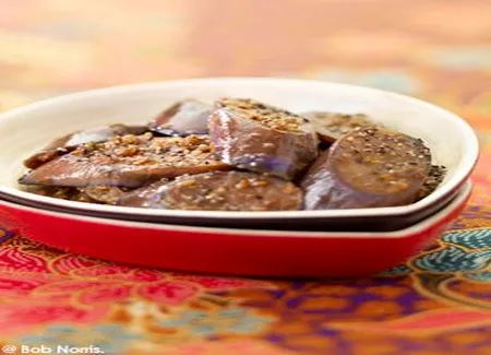 Aubergines au poivre de sarawak