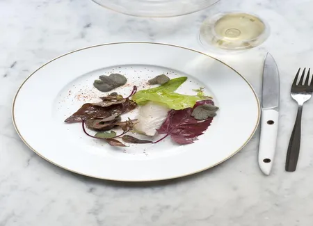 Barbue, arroche et mesclun