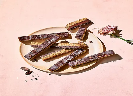Barres chocolat-avoine pour le petit déjeuner