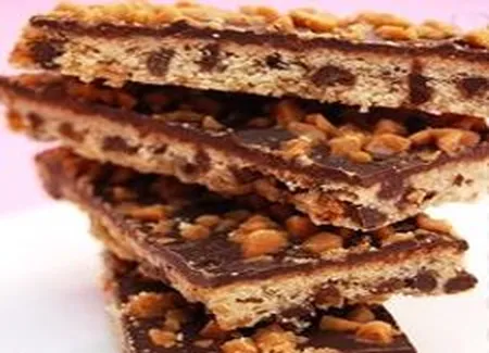 Barres croustillantes au caramel