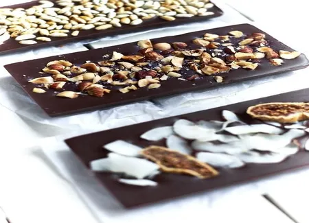Barres de chocolat vegan maison