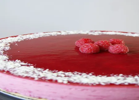 Bavarois framboise-pistache