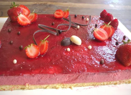 Bavarois à la framboise