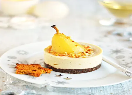 Bavarois à la poire et au tofu soyeux