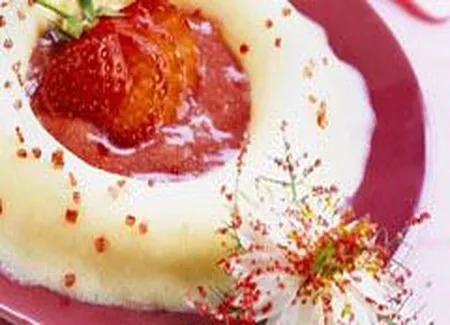 Bavarois bulgare aux fraises