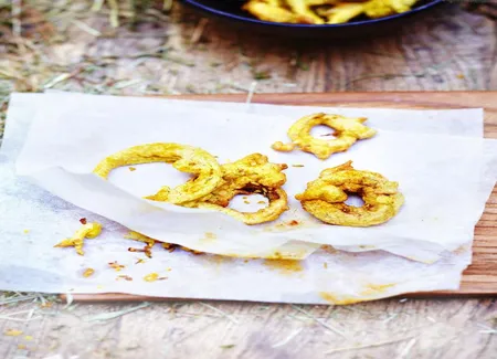 Beignets au curry, farine de pois chiche