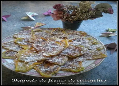 Beignets de fleurs de courgettes
