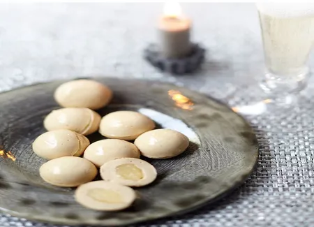 Billes de foie gras au coing d'anne-sophie pic