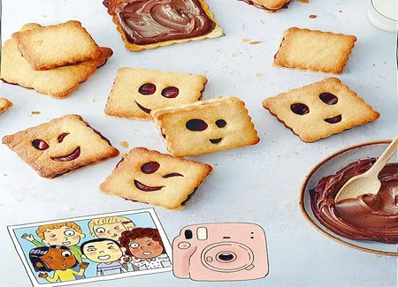 Biscuits fourrés au chocolat
