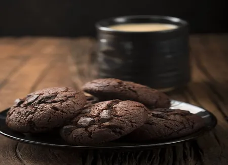 Biscuits sans farine au cacao parfumé