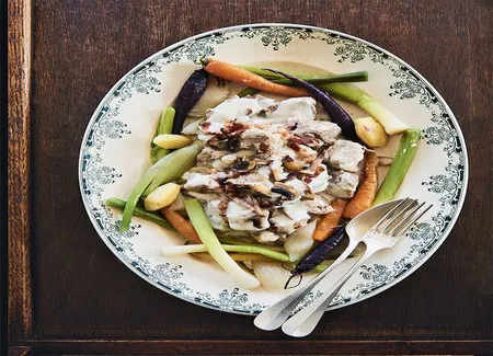 Blanquette d'agneau de lait au piment d'espelette