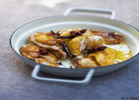 Blanquette de poularde, badiane et réglisse