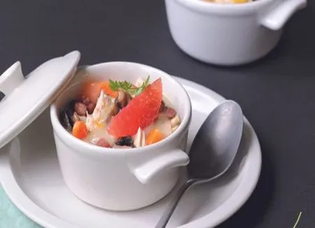 Blanquette de volaille au pamplemousse