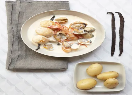 Blanquette marine à la vanille
