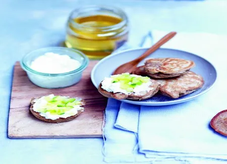 Blinis de sarrasin au chèvre