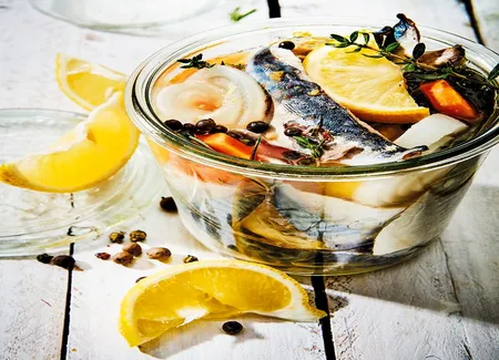 Bocal de maquereaux au vin blanc