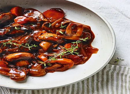 Bourguignon de champignons