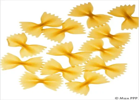 Box de farfalle au jambon, aux champignons et à la crème
