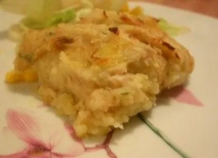 Brandade de morue avec purée de pommes de terre