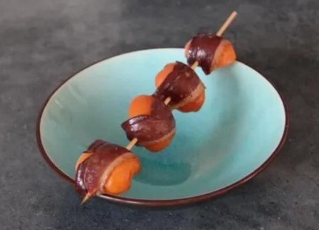 Brochettes abricot magret