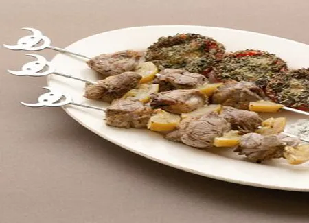 Brochettes d'agneau aux deux citrons