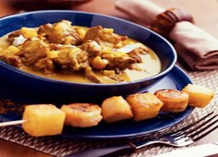 Brochettes d'agneau exotique