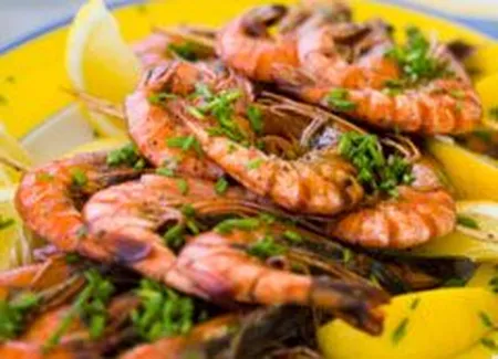 Brochettes de gambas au gril