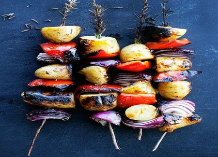 Brochettes de légumes