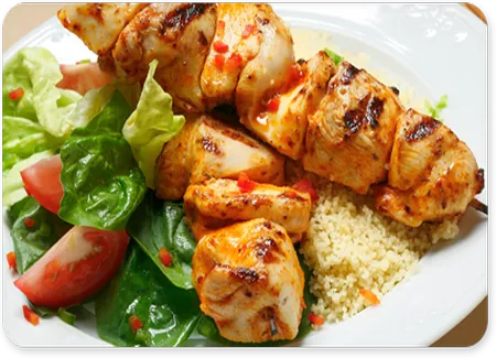 Brochettes de poulet tandoori