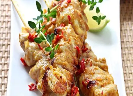 Brochettes de veau au citron