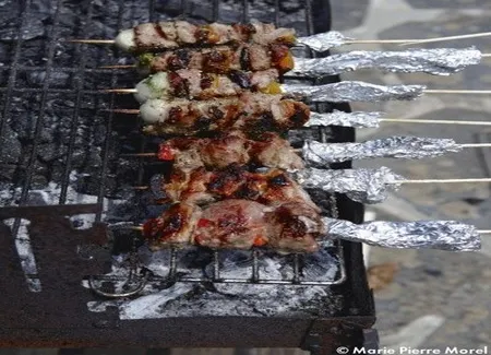 Brochettes de veau et gingembre