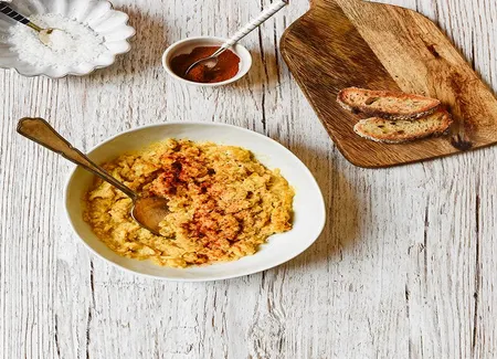 Brouillade au comté et paprika fumé