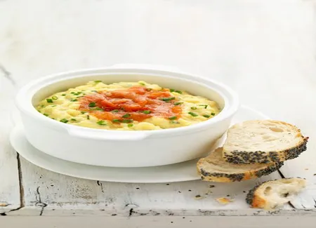 Brouillade aux oeufs de saumon