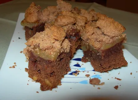 Brownies pommes-crumble