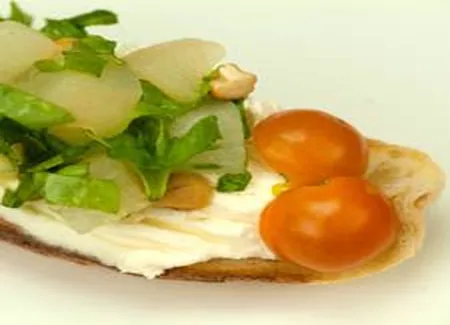 Bruschettas de ricotta à la roquette